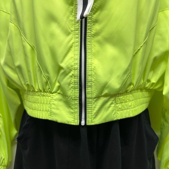 New! Love Tree Women’s Sz M Green Long Sleeve Cropped Zip Up Windbreaker, V567 - Picture 7 of 16